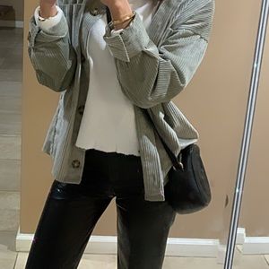 Aritzia Green Shacket